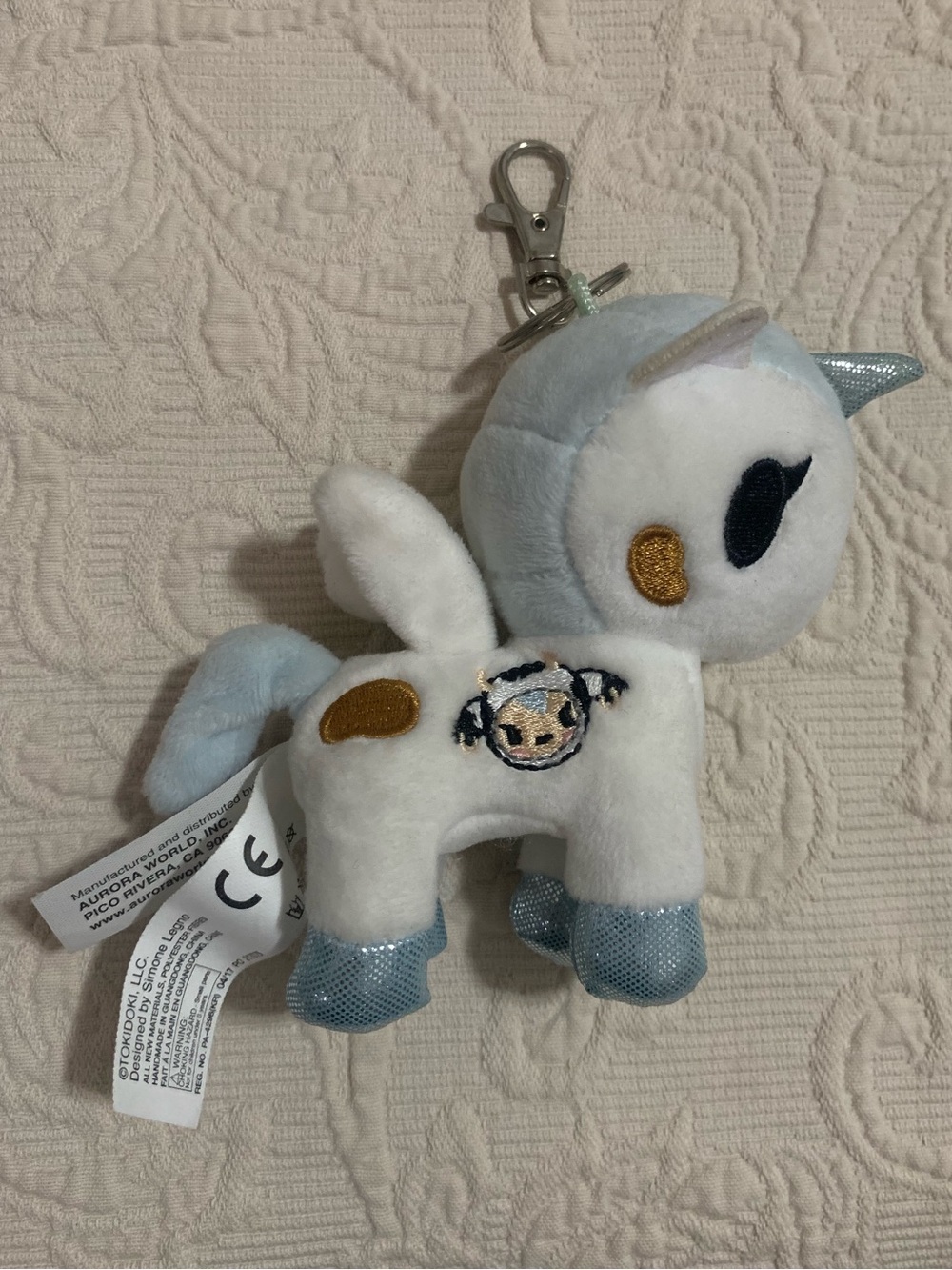 Tokidoki Unicorno Mooka Plush Clip-On Keychain